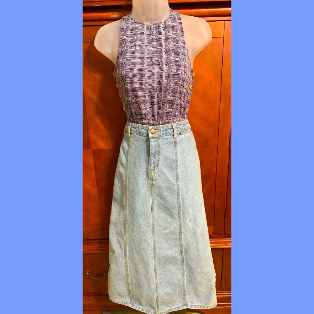Long Denim skirt